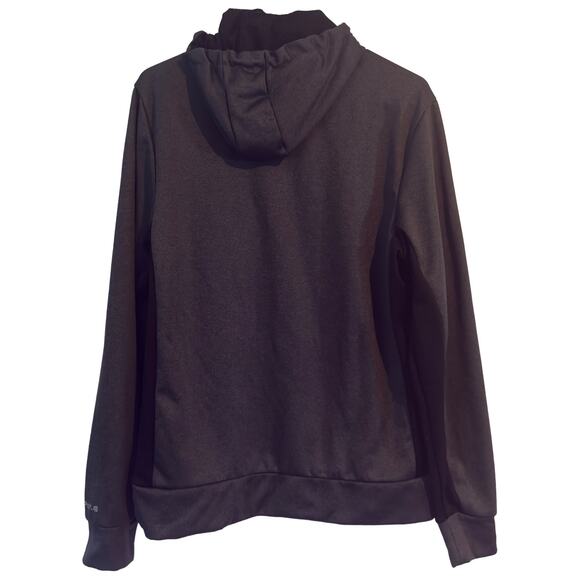 Spyder Active Quarter-Zip Hoodie Pullover SPM804R Black Gray Men's Medium - Picture 7 of 7